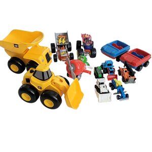 Lot of Matchbox & Hot Wheels Cars + Mattel Toy Plane & Trucks – Mixed Toy Lot